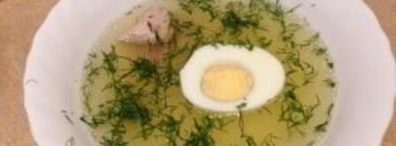 куриный бульон с яйцом. Шаг 8