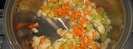 равиоли с лангустинами и цукини в густом бульоне. Шаг 4