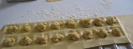 равиоли с лангустинами и цукини в густом бульоне. Шаг 9