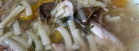 суп из белых грибов на курином бульоне. Шаг 7