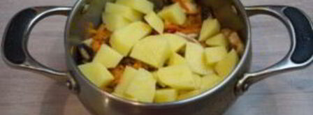 суп на грибном бульоне. Шаг 7