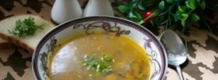 суп на грибном бульоне. Шаг 9