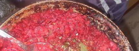 вкусный борщ на курином бульоне с курицей. Шаг 8