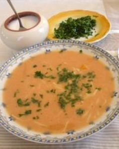 Быстрый томатный суп с рисом