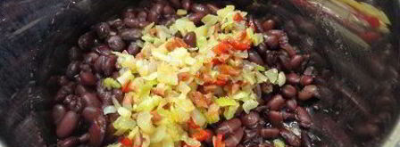 фасолевый суп с сальсой. Шаг 6