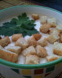 Фасолевый суп со сливочным сыром