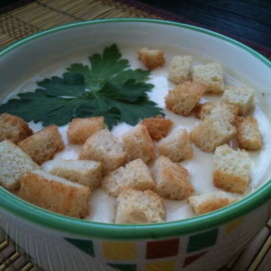 Рецепт фасолевого супа со сливочным сыром