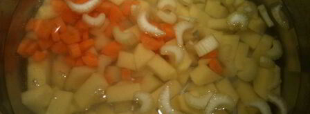 фасолевый суп со сливочным сыром. Шаг 3