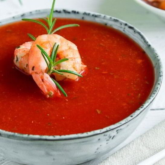 Рецепт гаспачо с креветками