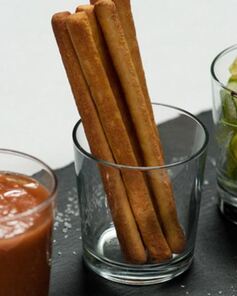 Гаспачо с зеленым салатом