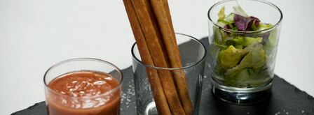 гаспачо с зеленым салатом. Шаг 7