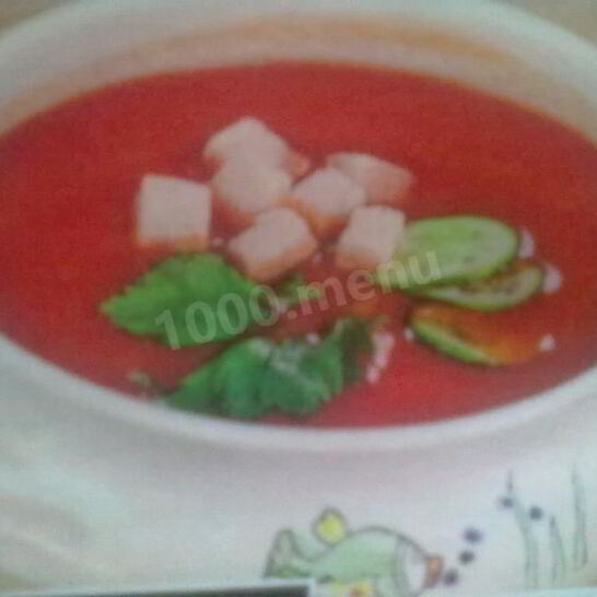 Рецепт томатного супа гаспачо