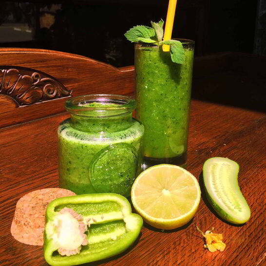 Рецепт зеленого гаспачо дачного смузи