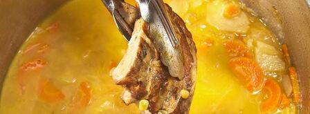 гороховый крем суп с беконом. Шаг 10