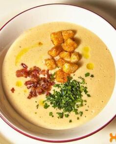 Гороховый крем-суп со сливками