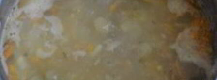 гороховый суп с копченой курицей. Шаг 8