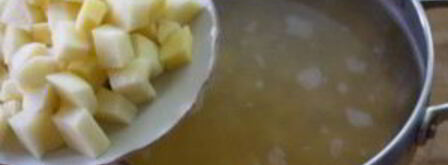 гороховый суп с копченым салом. Шаг 10