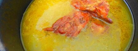 гороховый суп с копчеными ребрышками в мультиварке. Шаг 8