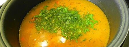 гороховый суп с копчеными ребрышками в мультиварке. Шаг 11