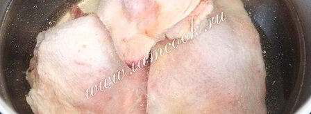 гороховый суп с куриными бедрами. Шаг 5