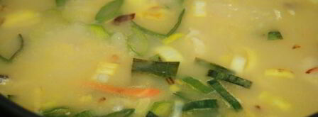 гороховый суп с курицей и луком пореем. Шаг 5