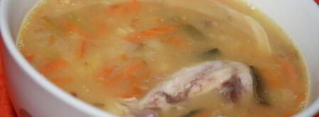 гороховый суп с курицей и луком пореем. Шаг 6