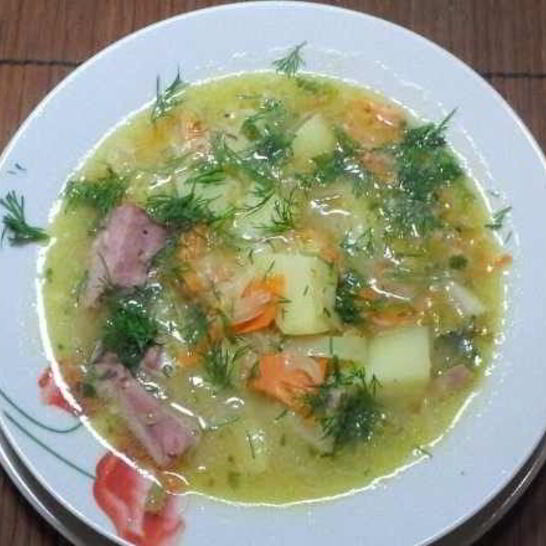 Рецепт горохового супа с рулькой