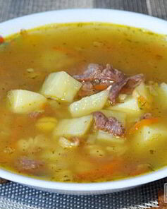 Гороховый суп с тушенкой