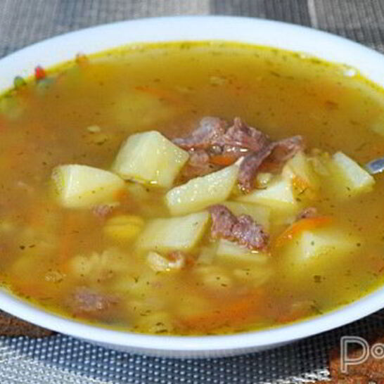 Рецепт горохового супа с тушенкой
