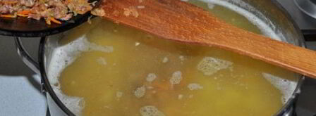 гороховый суп с тушенкой. Шаг 7