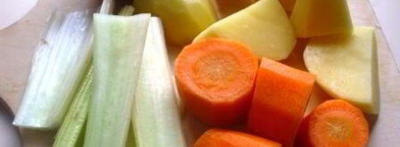 легкий гороховый суп с чесночными гренками. Шаг 4