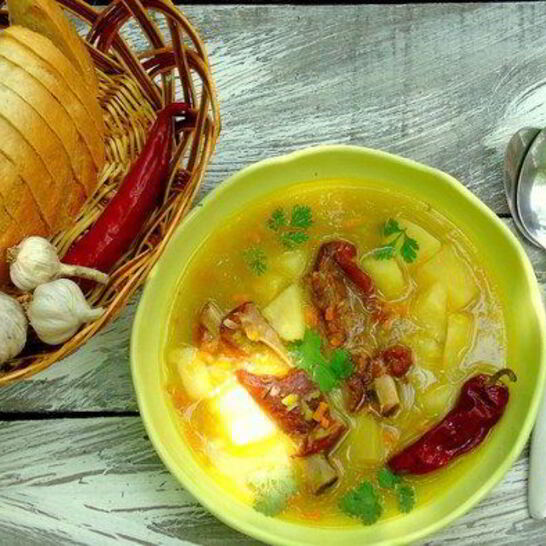 Рецепт пряного горохового супа