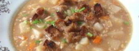 суп гороховый с орехами. Шаг 5