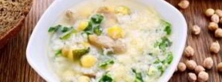 суп из шпината и бараньего гороха. Шаг 7