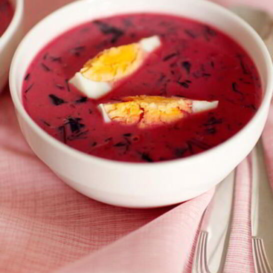 Рецепт хладника литовского — холодного супа из свеклы