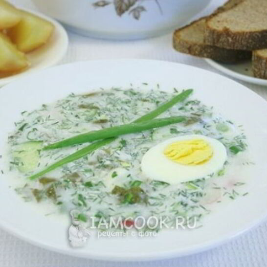 Рецепт холодника со щавелем