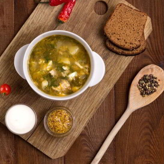 Рецепт холодного щавелевого супа с картофелем