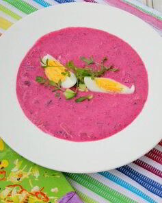 Холодный суп из свеклы