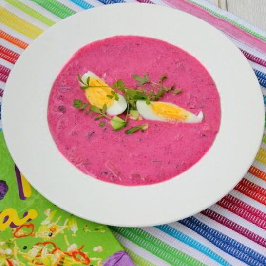Рецепт холодного супа из свеклы