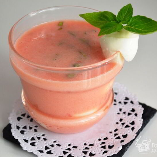 Рецепт холодного супа капрезе