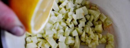 холодный суп-пюре из кольраби с яблоками. Шаг 3