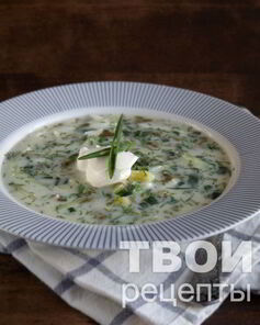 Холодный суп со щавелем