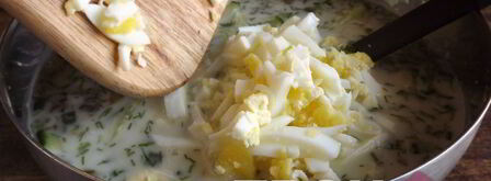 холодный суп со щавелем. Шаг 11