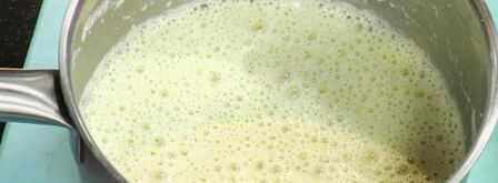 суп-крем из спаржи с палтусом холодного копчения. Шаг 7