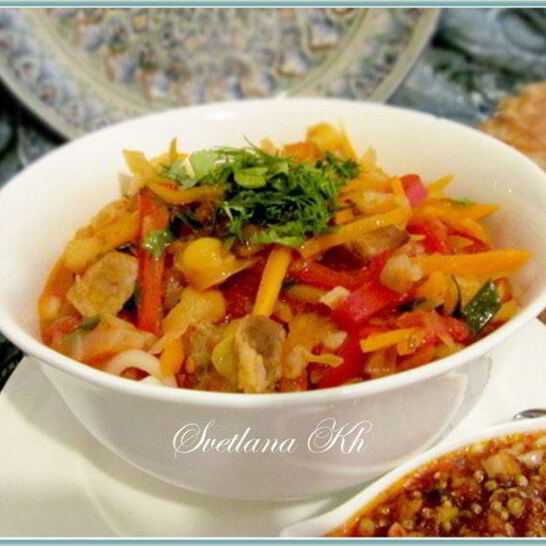 Рецепт лагмана по-уйгурски