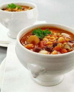 Лагман по-узбекски с редькой