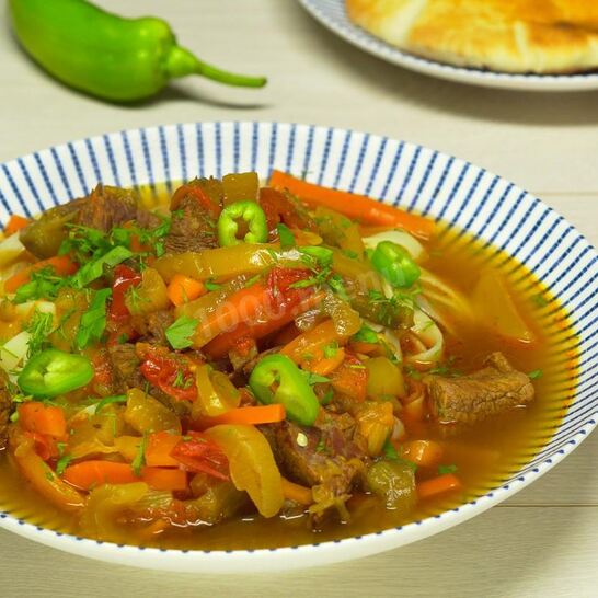 Рецепт лагмана с говядиной