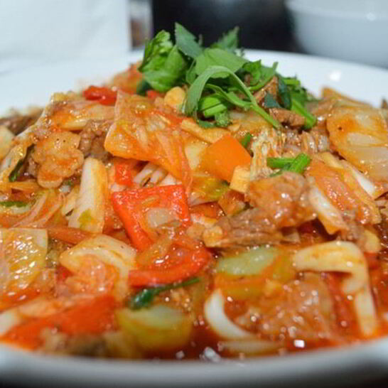 Рецепт ленивого лагмана с курицей