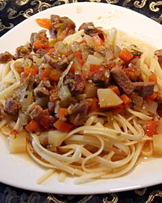 Среднеазиатское блюдо Лагман