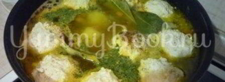 легкий супчик с куриными фрикадельками. Шаг 15